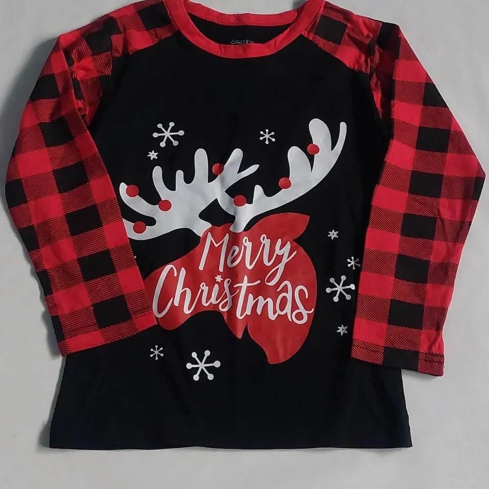 Joyin merry christmas kids pajama set Red‎ size 8